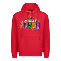 Red nurse mardi gras Premium Hoodie - RacoonDesign