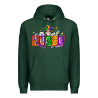 Sports Green nurse mardi gras Premium Hoodie - RacoonDesign