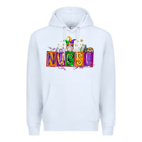 White nurse mardi gras Premium Hoodie - RacoonDesign