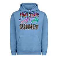 Pigment Pebble Blue hot mom summer Urban Hoodie - CowhideDigitalArt