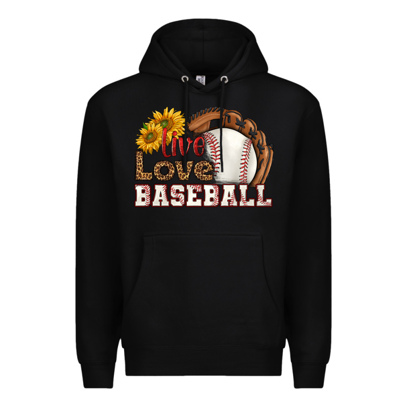 Live Love Baseball Premium Hoodie by HRA Design Shop | Teevron