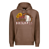 Chestnut live love baseball Premium Hoodie - HRA Design Shop