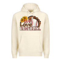 Sandshell live love baseball Premium Hoodie - HRA Design Shop