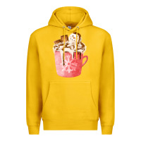 Lemon hotcocoa with snowman  fa element Premium Hoodie - FaDigitalArtStudio