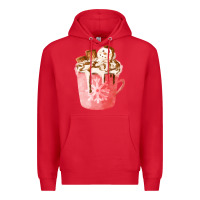 Red hotcocoa with snowman  fa element Premium Hoodie - FaDigitalArtStudio