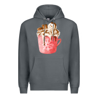 Rock hotcocoa with snowman  fa element Premium Hoodie - FaDigitalArtStudio