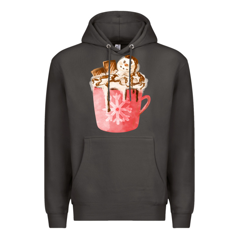 Hotcocoa With Snowman  Fa Element Premium Hoodie by FaDigitalArtStudio | Teevron
