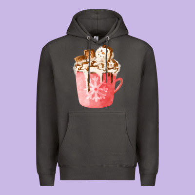Hotcocoa With Snowman  Fa Element Premium Hoodie Designed By Fadigitalartstudio