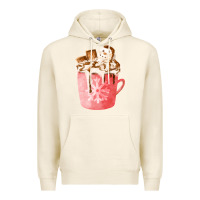 Tofu hotcocoa with snowman  fa element Premium Hoodie - FaDigitalArtStudio