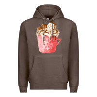 Coffee hotcocoa with snowman  fa element Premium Hoodie - FaDigitalArtStudio