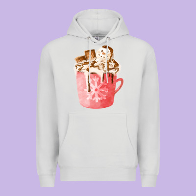 Hotcocoa With Snowman  Fa Element Premium Hoodie Designed By Fadigitalartstudio