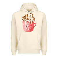 Sandshell hotcocoa with snowman  fa element Premium Hoodie - FaDigitalArtStudio