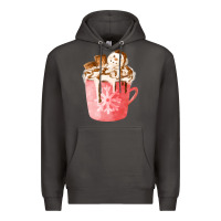 Smoke hotcocoa with snowman  fa element Premium Hoodie - FaDigitalArtStudio