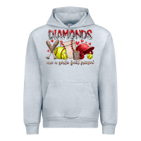 Heather Grey diamonds are a girls best friends Urban Hoodie - RacoonDesign