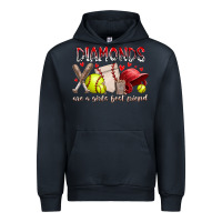 Navy diamonds are a girls best friends Urban Hoodie - RacoonDesign