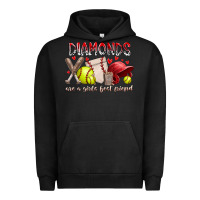 Pigment Black diamonds are a girls best friends Urban Hoodie - RacoonDesign