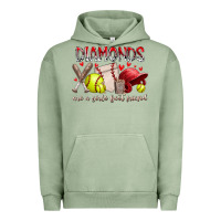 Pigment Oil Green diamonds are a girls best friends Urban Hoodie - RacoonDesign