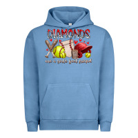 Pigment Pebble Blue diamonds are a girls best friends Urban Hoodie - RacoonDesign