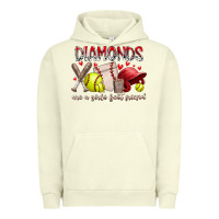 Pigment Pistachio diamonds are a girls best friends Urban Hoodie - RacoonDesign