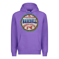 Purple it's baseball y'all Premium Hoodie - HRA Design Shop