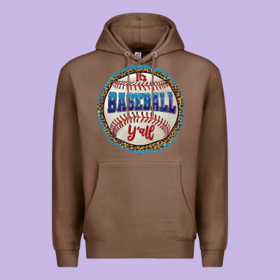 It's Baseball Y'all Premium Hoodie Designed By Hra Design Shop