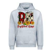Heather Grey christmas rn registered nurse Urban Hoodie - FaDigitalArtStudio