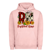 Pigment Salmon christmas rn registered nurse Urban Hoodie - FaDigitalArtStudio