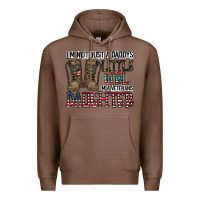 Chestnut I'm Not Just A Daddy's Little Girl Premium Hoodie - CowhideDigitalArt