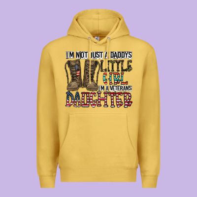 I'm Not Just A Daddy's Little Girl Premium Hoodie Designed By Cowhidedigitalart