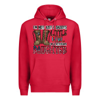 Cardinal I'm Not Just A Daddy's Little Girl Premium Hoodie - CowhideDigitalArt