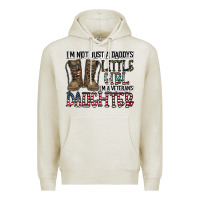 Oatmeal Heather I'm Not Just A Daddy's Little Girl Premium Hoodie - CowhideDigitalArt