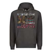 Smoke I'm Not Just A Daddy's Little Girl Premium Hoodie - CowhideDigitalArt
