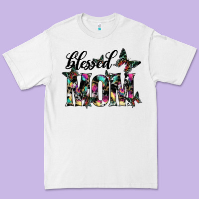 Blessed Mom Premium Tee Designed By Sublimationcraftshop