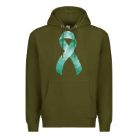 Army Green liver cancer ribbon fa element Premium Hoodie - FaDigitalArtStudio