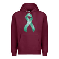 Burgundy liver cancer ribbon fa element Premium Hoodie - FaDigitalArtStudio
