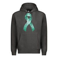 Charcoal Heather liver cancer ribbon fa element Premium Hoodie - FaDigitalArtStudio