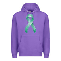 Purple liver cancer ribbon fa element Premium Hoodie - FaDigitalArtStudio
