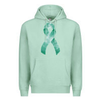 Seafoam liver cancer ribbon fa element Premium Hoodie - FaDigitalArtStudio