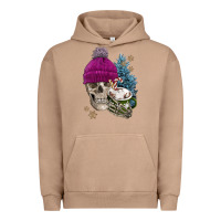 Pigment Burro winter skeleton skull Urban Hoodie - FaDigitalArtStudio