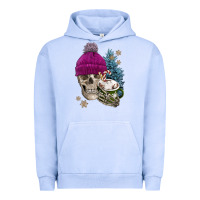 Pigment Grape Ice winter skeleton skull Urban Hoodie - FaDigitalArtStudio