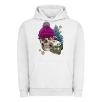 Pigment Lunar Rock winter skeleton skull Urban Hoodie - FaDigitalArtStudio