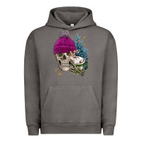 Pigment Tornado winter skeleton skull Urban Hoodie - FaDigitalArtStudio