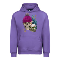 Tulip winter skeleton skull Urban Hoodie - FaDigitalArtStudio