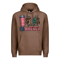 Chestnut Star Spangled Hammered Premium Hoodie - CowhideDigitalArt