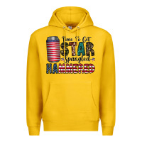 Lemon Star Spangled Hammered Premium Hoodie - CowhideDigitalArt