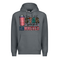 Rock Star Spangled Hammered Premium Hoodie - CowhideDigitalArt