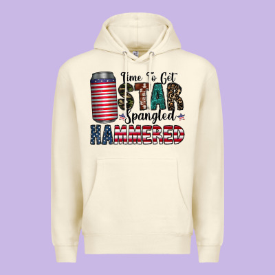 Star Spangled Hammered Premium Hoodie Designed By Cowhidedigitalart