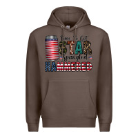 Coffee Star Spangled Hammered Premium Hoodie - CowhideDigitalArt