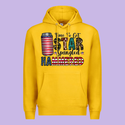 Star Spangled Hammered Premium Hoodie Designed By Cowhidedigitalart