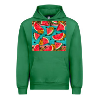Emerald watermelon and sunflowers Urban Hoodie - HRA Design Shop